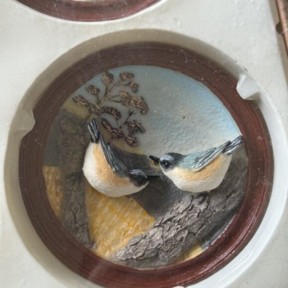 Decorative 6 bird plates, new in box , charming - Picture 7 of 7